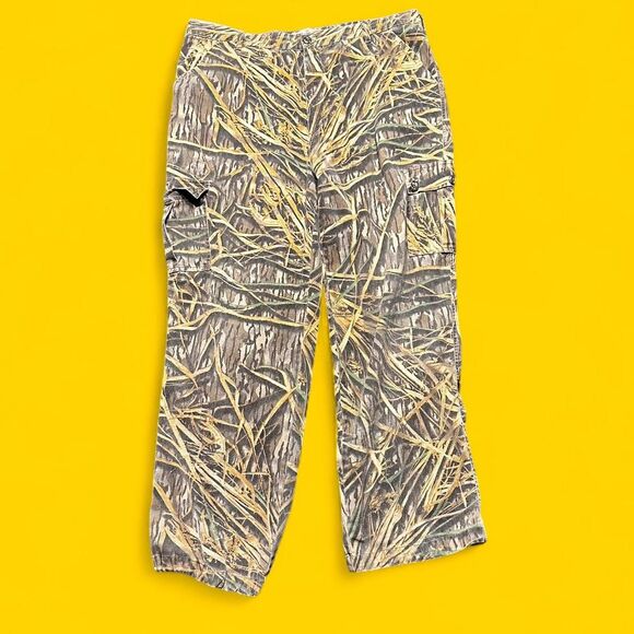 2000s Mossy Oak Camo Hunting Pants – Grass/Brush Pattern – Size XL - Picture 2 of 8